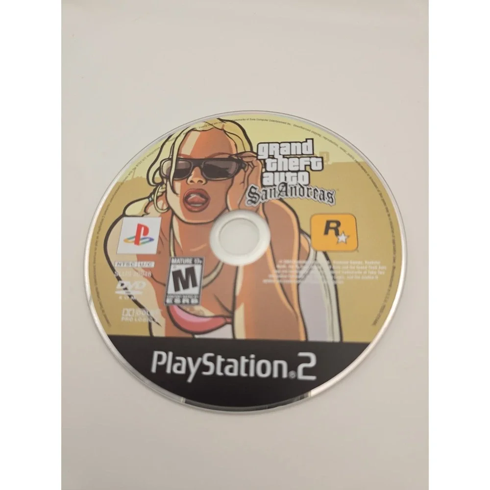 Grand Theft Auto San Andreas Black PlayStation 2 PS2 - Disc Only